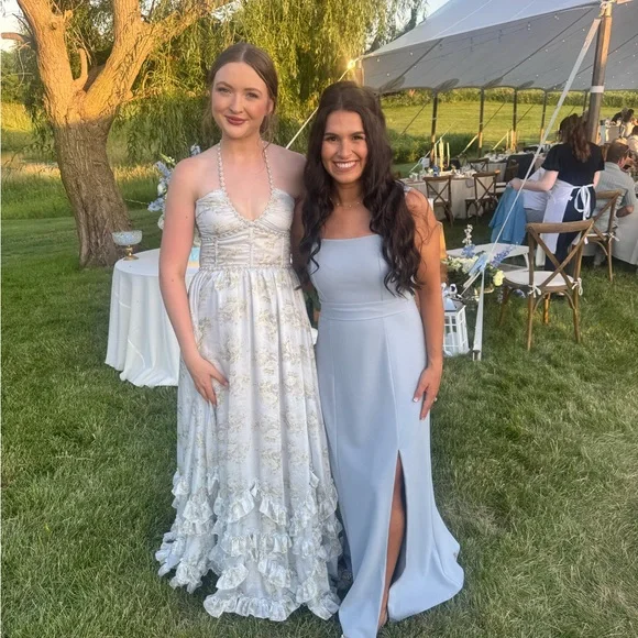 Show Me Your MuMu Blue Sleeveless Sheath Maxi Dress - Picture 3 of 4